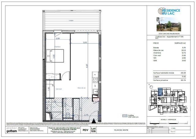 Appartement T2 à vendre - 2 pièces - 49.29 m2 - 33 - AQUITAINE - Century 21 Agence Biran Appartement T2 à vendre - 2 pièces - 49.29 m2 - 33 - AQUITAINE - Century 21 Agence Biran
