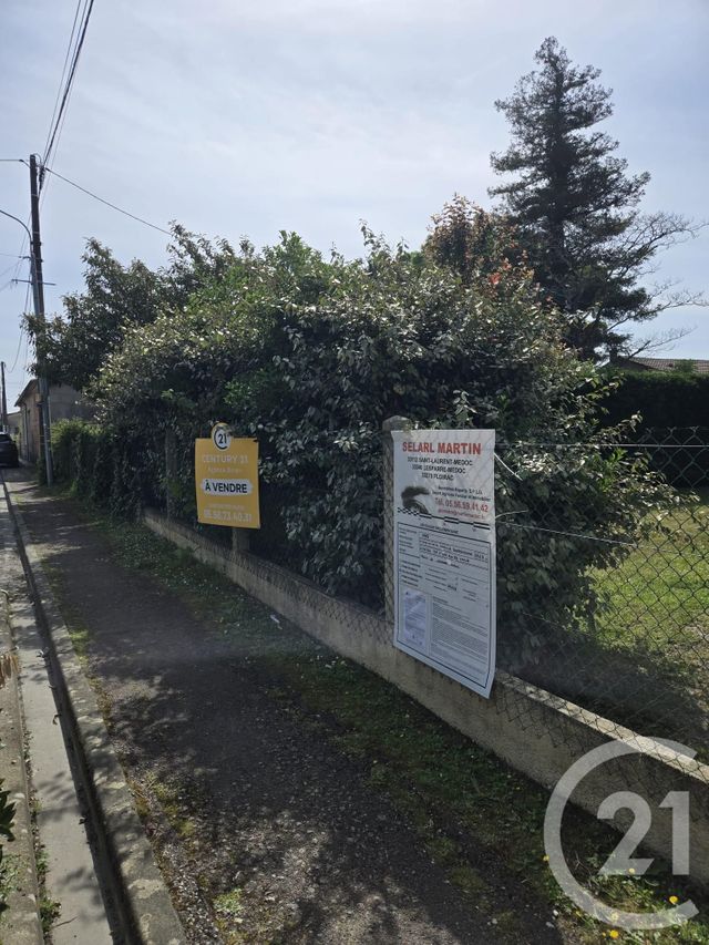 terrain à vendre - 1050.0 m2 - LESPARRE MEDOC - 33 - AQUITAINE - Century 21 Agence Biran
